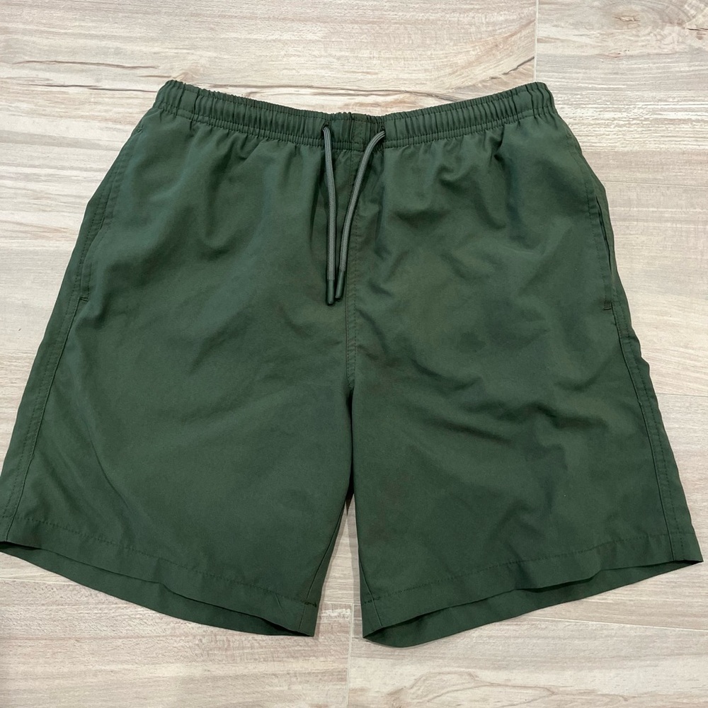 Zara Men’s Dark Green Athletic Shorts Size Medium